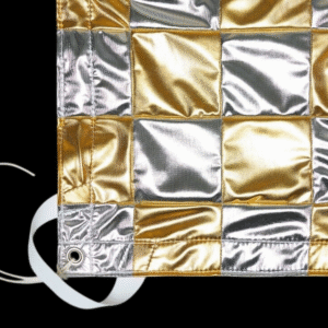 Golden Silver Checkerboard Skimmer Cloth